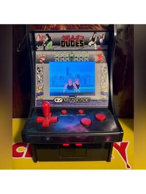 🔥NOW $25🔥 Bad Dudes Arcade My Arcade Mini Nintendo Console Video Game System